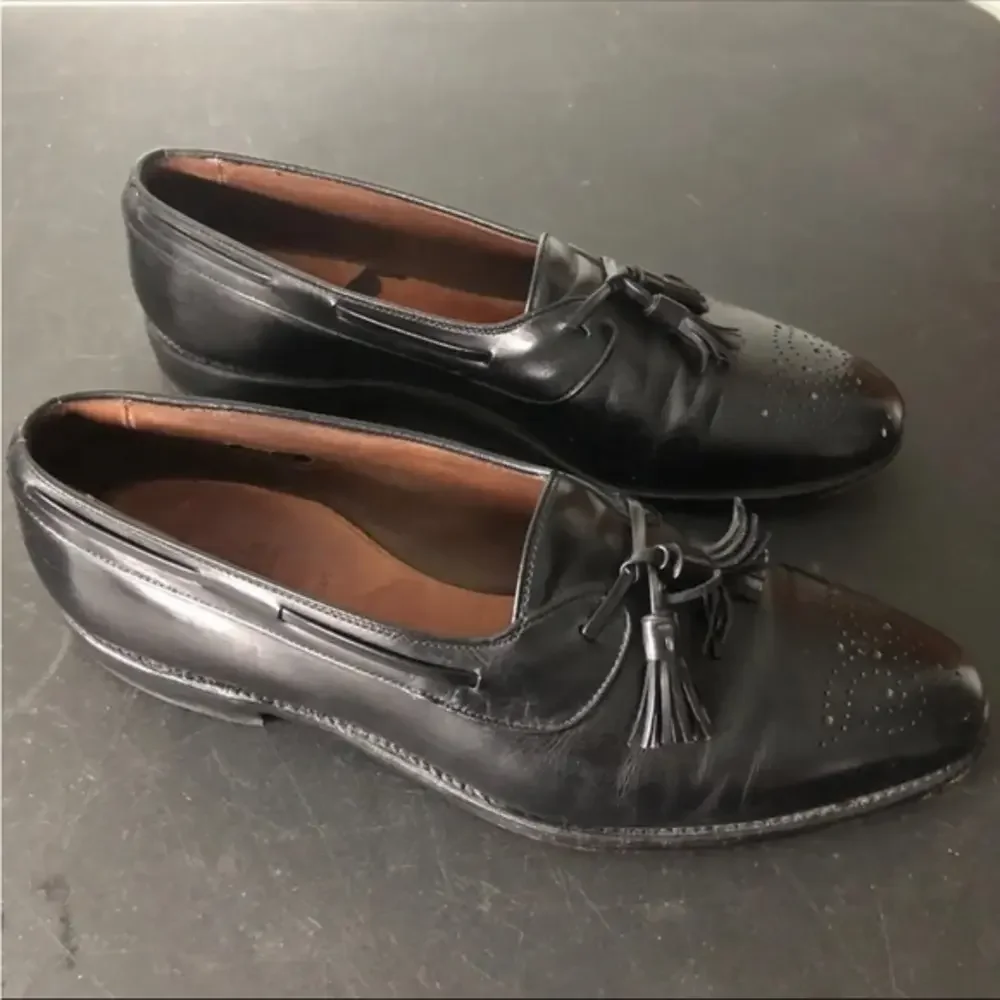 ALLEN EDMONDS WINDHAM MENS Black‎ DRESS LOAFERS Sz 10 B MADE IN USA
